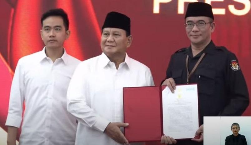 Sah! KPU Tetapkan Prabowo-Gibran Jadi Presiden-Wapres Terpilih Pilpres 2024