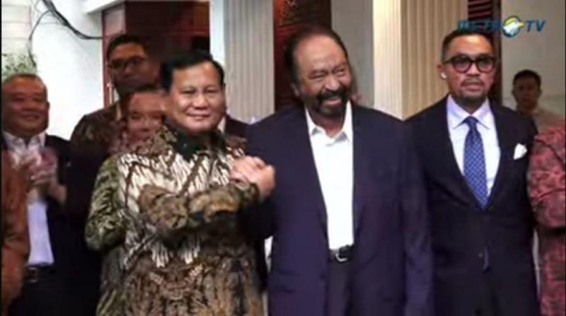 Demi Kepentingan Rakyat, Prabowo dan Surya Paloh Sepakat Kerja Sama 