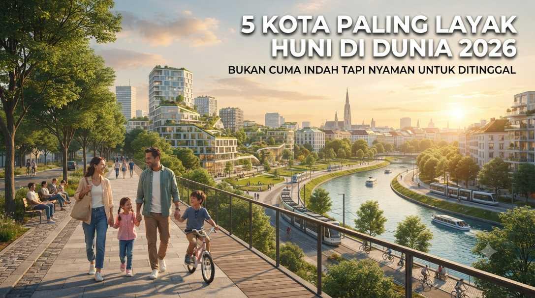 5 Kota Paling Layak Huni di Dunia 2026, Bukan Cuma Indah tapi Nyaman untuk Ditinggali
