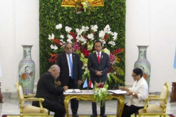  Bebas Visa, Indonesia dan Mikronesia Tandatangani Nota Kesepahaman