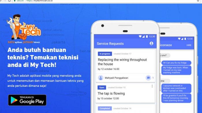  My Tech, Aplikasi Penyedia Teknisi Servis untuk Pelayanan Rumah Tangga