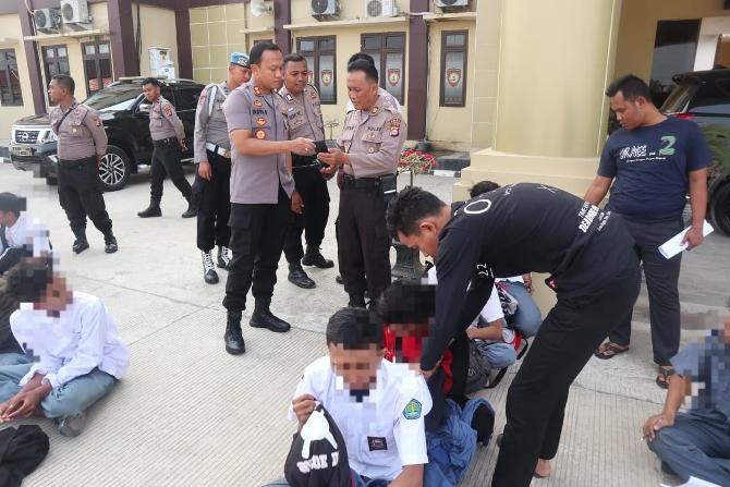  Diduga Akan Demo ke Jakarta, Puluhan Pelajar Serang Berhasil Digagalkan Polres Serang