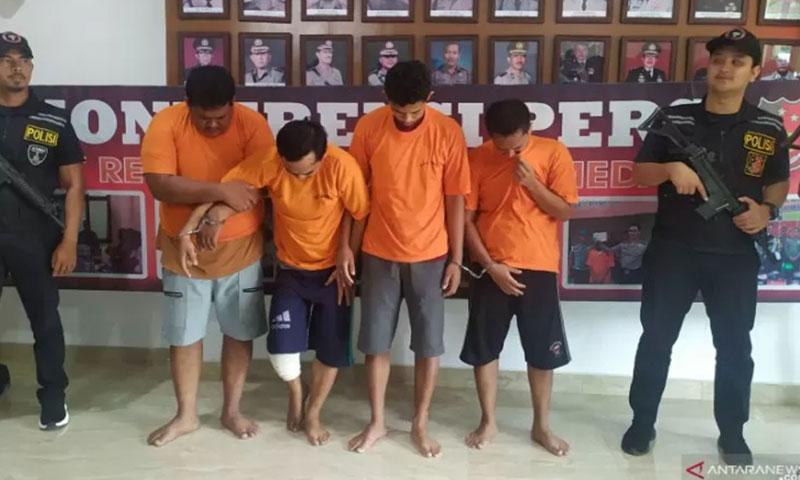  Polisi Ringkus 6 Tersangka Pencuri Rp1,6 Miliar Milik Pemrov Sumatera Utara