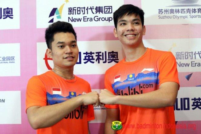  Leo/Daniel Capai Final, Rebut Gelar Juara Ganda Putra WJC 2019