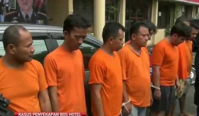  Sekap dan Ancam Bos Hotel, Delapan Penagih Utang Diciduk Polisi