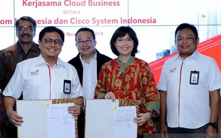  Telkom Jajaki Kerja Sama Pengembangan Bisnis Cloud dengan Cisco