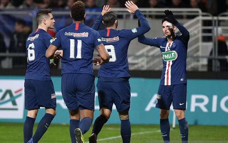  PSG ke Perempat Final, Lille Disingkirkan Klub Divisi Empat