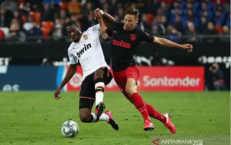 Atletico Cuma Kantungi Satu Poin dari Kandang Valencia