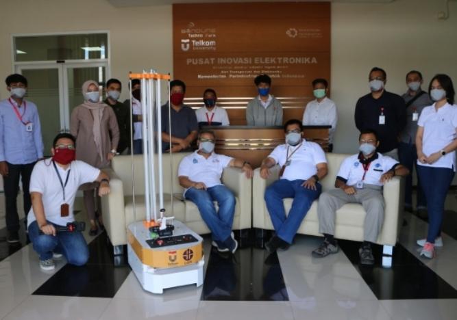  Inovasi Baru, Telkom Uinversity Ciptakan Robot Sterilisasi Ruang Isolasi COVID-19