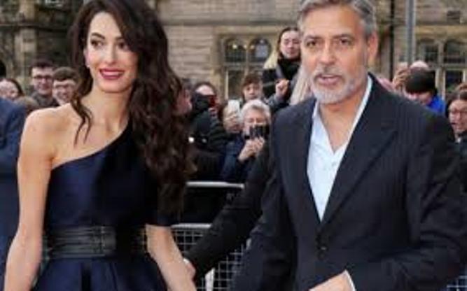  Untuk Lebanon, Amal dan George Clooney Sumbang Rp1,4 Miliar