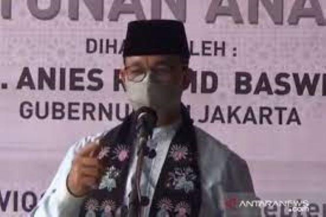  Gubernur Anies Sebut 2,5 Juta Warga BerKTP DKI Belum Divaksin