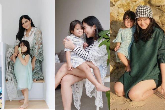  Inspirasi Baju Ibu-Anak yang Serasi ala Caca Tengker