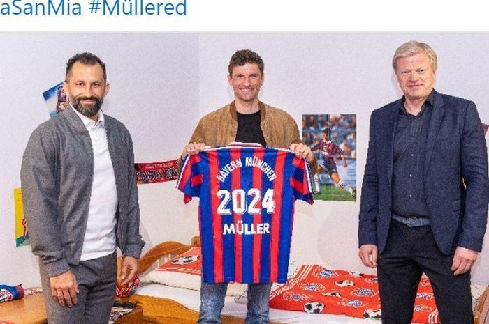  Mueller Perpanjang Kontrak dengan Bayern hingga 2024