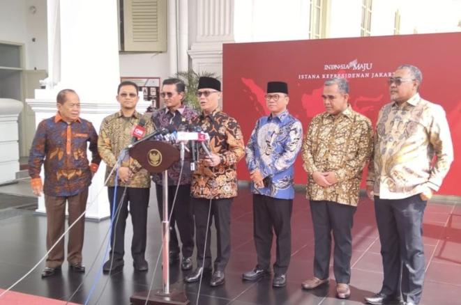  Presiden Jokowi dan Pimpinan MPR Diskusikan Agenda Peringatan HUT RI ke-79