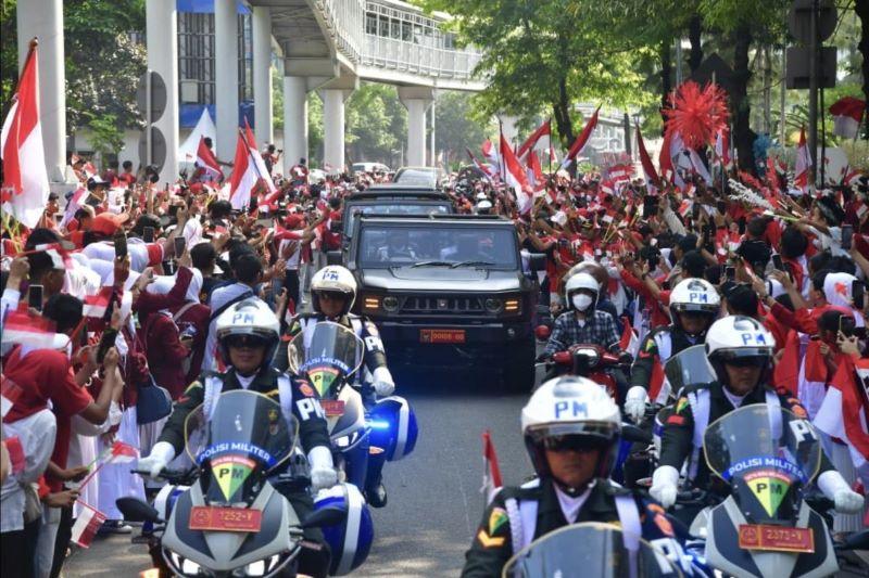  Presiden Sebut Kirab Bendera dari Monas ke IKN Momen Bersejarah