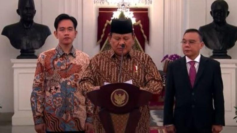  Prabowo Umumkan Nama Kabinetnya adalah Kabinet Merah Putih dan Ini Susunannya