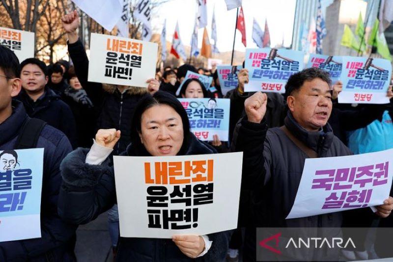  Unjuk Rasa Besar Digelar di Seoul, Tuntut Presiden Yoon Mundur