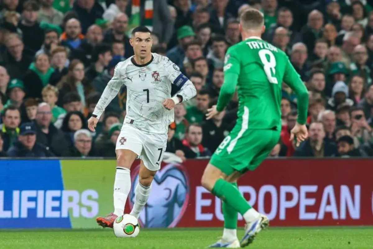  Drama Kartu Merah Cristiano Ronaldo, Portugal Keok dari Irlandia 0-2