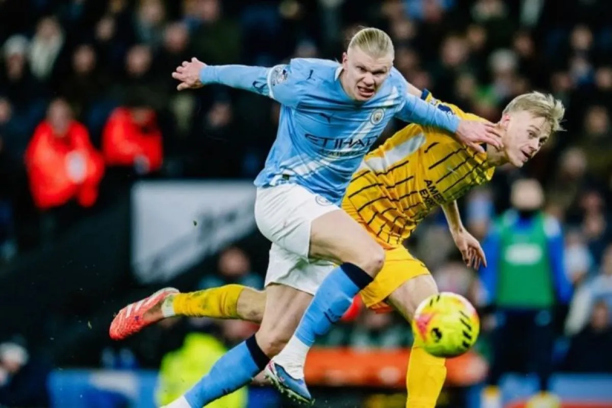  Manchester City Ditahan Brighton 1-1 