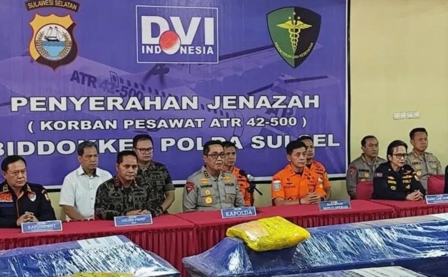  Tim DVI Pastikan Seluruh Korban Pesawat ATR 42-500 di Sulsel Teridentifikasi