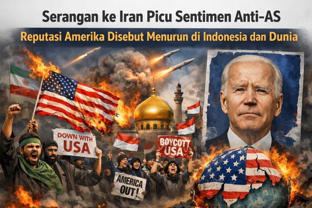  Serangan ke Iran Picu Sentimen Anti-AS, Reputasi Amerika Disebut Menurun di Indonesia dan Dunia